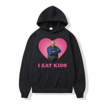 Bertram Eats Kids Print kapucnis pulóverek 2023 Hot Sale divat Oversized kapucnis pulóverek Férfi női alkalmi hiphop kapucnis pulóver utcai ruházat