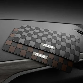Autó műszerfal csúszásmentes szőnyegpárnák Suzuki SX4 automatikus telefontartó szőnyeghez csúszásgátló műszerfal autós kockás szőnyeg belső kiegészítők