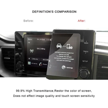 TPU képernyővédő fólia Ceed III 2020 / Seltos 2021 készülékhez 8 hüvelykes autós multimédiás rádió kijelző Automatikus belső kiegészítők 2 db