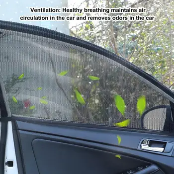 Autó ablak képernyő ajtófedél Lélegző UV védelem Napernyő Visor Pajzs SUV autó Első és hátsó napernyők Autó kiegészítők