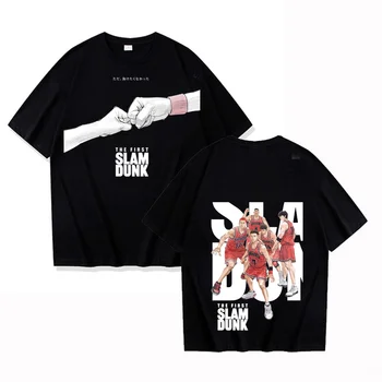 az első Slam Dunk Kiváló minőségű pamut EU méretű póló Japán képregénytervező férfi póló streetwear Japán férfi ruhák