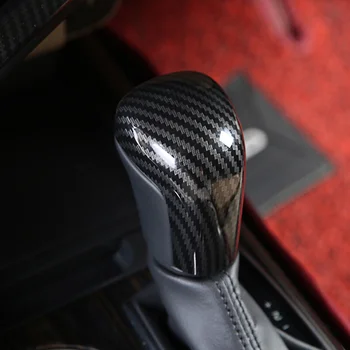 ABS Szénszálas Toyota corolla 2019 tartozékokhoz Autó sebességváltó kar gomb fogantyú keret burkolat burkolat matrica Autó stílus 1db