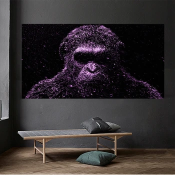 Majom gorilla vadállat Quadros vászonfestés Plakátok és nyomatok Cuadros falfestmény képek nappaliba