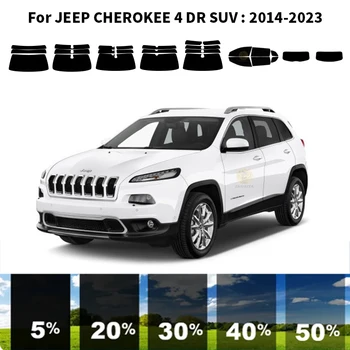 Előre vágott nanokerámia autó UV ablakfesték készlet autóipari ablakfólia JEEP CHEROKEE 4 DR SUV 2014-2023