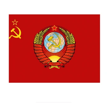 Szovjetunió zászló címer Sarló és kalapács Szélvédő motorkerékpár matrica Kiváló minőségű KK vinil borító karcolások Vízálló PVC