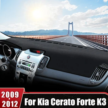 Kia Cerato Forte K3 2009 2010 2011 2012 autó műszerfal fedél Kerülje a könnyű szőnyegeket csúszásmentes párna Műszer szőnyegek tartozékai