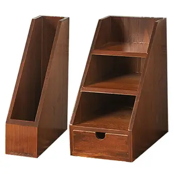 Íróasztal fa tároló doboz íróasztal rendszerező sminktartó Többcélú tartós írószer doboz asztali kollégiumi fiókhoz Irodai otthon