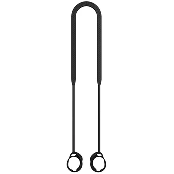 -1000Xm4 fejhallgató nyakpánt kábelhez, sport elveszett szilikon fejhallgató-tartó kábelhez (fekete)