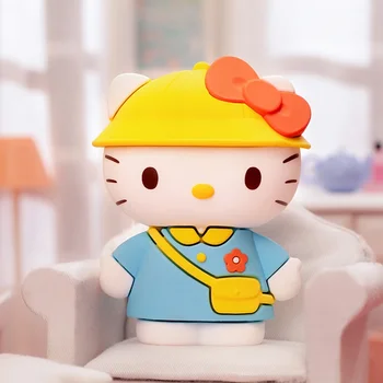 2024 Sanrio Hello Kitty akciófigura Átrakodási napló sorozat Kawaii Pvc szobor asztali dekoráció Gyermek születésnapi ajándék