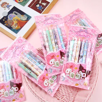 2/144pc doboz Sanrio rajzfilm aranyos akciótoll lány szív zseb Uniszex toll Általános iskolai írószer írás sima 0,5 mm-es vizes toll