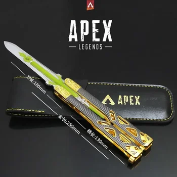 Apex Legend Fegyver Kerület Oktán örökség Vágatlan biztonságos világító játék kés Katana modell ajándék gyűjthető játék periféria fiúknak