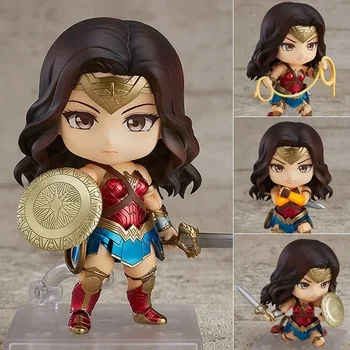 Gsc Clay Q Edition Dc Comics Justice League 818 Wonder Woman Diana meg tudja változtatni az arcát Kéz modell Akciófigura Liga modell ajándékok