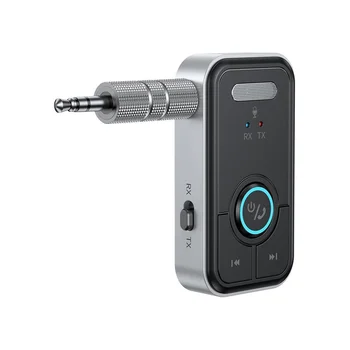 Bluetooth 5.3 autó AUX audio adapter vevő 3,5 mm-es jack vezeték nélküli audio adó autó fülhallgatóhoz TV hangszórók