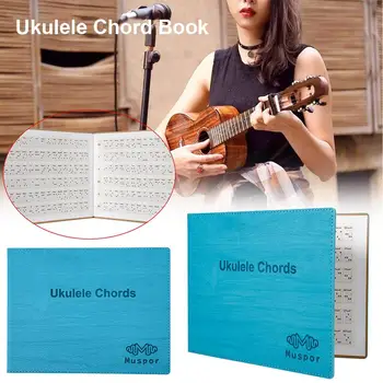 Muspor Ukulele Chord Book No-nonsense Chart Paperback Practice Guide A to Ab Tone ukulele és gitár szerelmeseinek kezdőknek