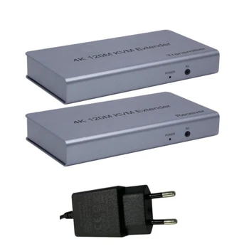 4K HDMI-kompatibilis USB KVM Extender támogatás Windows 7 rendszerhez,IR vezérlés,Bemeneti videojel 0,5~1,5 Volt p-p hosszabbító
