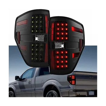 Jobb hátsó LED-es hátsó lámpák Hátsó féklámpák Kormányzásjelző lámpa a Ford F150 Pickup 2009-2014 füsthöz