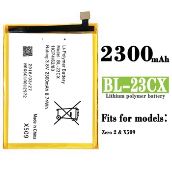 2300mAh kiváló minőségű csereakkumulátor Infinix X509 Zero 2 BL-23CX mobiltelefonhoz Nagy kapacitású akkumulátor