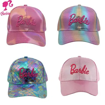 Új Barbie sorozat Rajzfilm hímzés Baseball sapka Anime Aranyos négy évszak sokoldalú csúcsos sapka állítható pár kalap lányok ajándékok