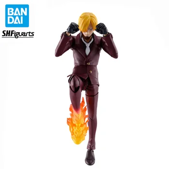 raktáron Eredeti BANDAI SHF ONE PIECE Sanji PVC anime figura akciófigurák modell játékok