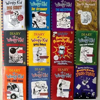 21 kötet Angol változat Egy Wimpy gyerek naplója Gyerekkönyvek gyerekeknek Angol mesekönyv Lefekvés előtti olvasás