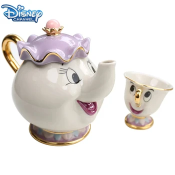Disney szépség és a szörnyetegHáromdimenziós teáskanna készlet Beauty Beast csésze teáskanna Teáskanna Beaty és a szörnyeteg csont Kína ajándék