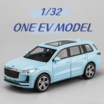 1/32 Vezető ideális ONE EV ötvözet Öntött autó modell Játék szimuláció Jármű visszahúzás Hang fénygyűjtemény Játék gyerekeknek Ajándékok