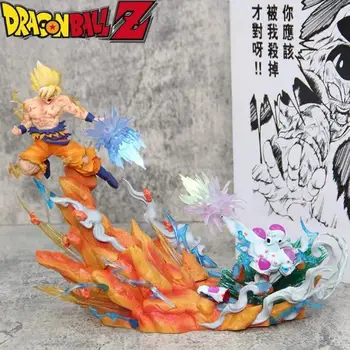 raktáron 21cm Dragon Ball figura Goku Vs Frieza akciófigurák Sky Top Wcf fagyasztó Son Goku Anime Pvc Model Collection játék