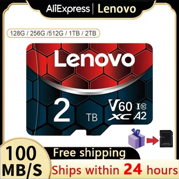 Lenovo A2 U3 V30 legújabb Micro memóriakártya C10 U3 4K HD Trans 128GB SD flash kártyák fényképezőgéphez GoPro DJI Nintendo Switch TF kártya