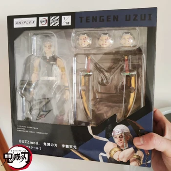 Eredeti Aniplex Buzzmod Uzui Tengen Demon Slayer raktáron 16cm Anime akciógyűjtemény figurák Modell játékok Baráti ajándék