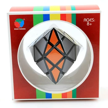 3x3x3 Gyémánt varázskocka négyszögletes piramis kocka alakú dipiramis klassz kocka Figet játékok Oktató puzzle gyűjtemények Gyerek ajándék
