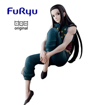 Original FuRyu Hunter Hunter Illumi Zoldyck Tésztadugó figura Anime modell gyűjthető játékok 15Cm
