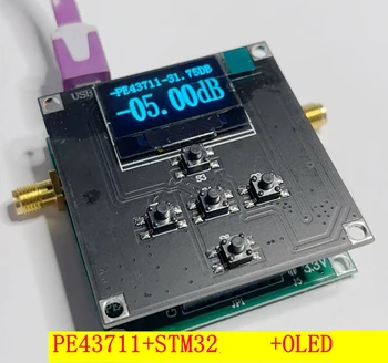 PE43711 6 GHz-es RF digitális lépéscsillapító 0,25dB lépés 31,75dB stm32 LCD kijelzőhöz FOR Ham rádióerősítő RFAMP