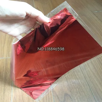 50Pcs 20x29Cm A4 piros színű melegbélyegző fólia papír lamináló lamináló transzfere Elegance lézernyomtató kézműves papírra