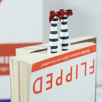 3D kreatív magas sarkú cipő könyvjelző Kiváló minőségű lábak Könyvjelölő Ideális ajándékok a könyv szerelmeseinek Írószerek Irodai kellékek Iskolai kellékek