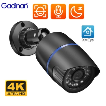 Gadinan Ultra HD 4K IP kamera XMEye 8MP 5MP POE kültéri vízálló H.265+ golyó CCTV biztonsági megfigyelő kamera mozgásérzékelés