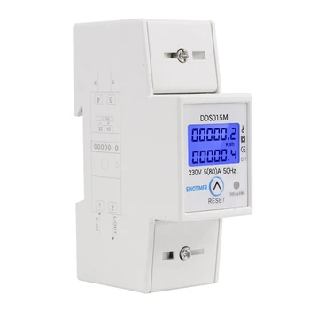  Energiafogyasztás watt amper mérő teszter 5 (80) A visszaállítással DDS015M 230V elektromos használat monitor fogyasztás