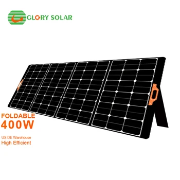 Glory Solar 300watt 400Watt 300W 400W ETFE Sunpower hordozható összecsukható napelem készlet kempingezéshez