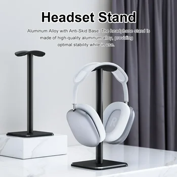 alumíniumötvözet fejhallgató-állvány Helytakarékos fejhallgató támogató állvány asztali szervező kijelző függőleges konzolos akasztó