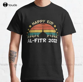 Eid Moubarak Kareem For All Musulmanes Happy Aid Al Fitr Classic póló nyári ingek nőknek Digitális nyomtatású pólók Új