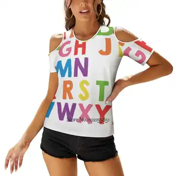 I Love You ábécé grafikus póló tökéletes női pólóhoz alkalmi rövid ujjú felsők póló női laza pólók szeretlek