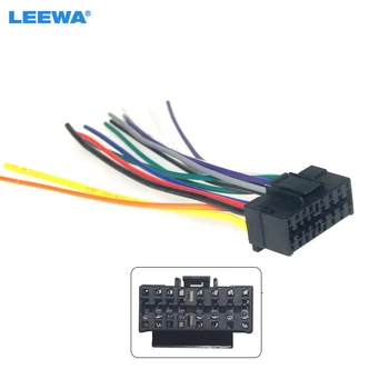 LEEWA 10db autórádió 16Pin dugós kábelköteg Sony számára JVC rádióhoz Audio Play automatikus adapter kábelköteg csatlakozó #CA5656