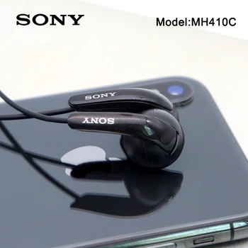 Eredeti Sony MH410C fülbe helyezhető fülhallgató Super Bass fülhallgató mikrofonnal XPERIA L36H M4 M5 L1 XZS XA XA1 XA2 Z1 Z2 Z3 készülékhez