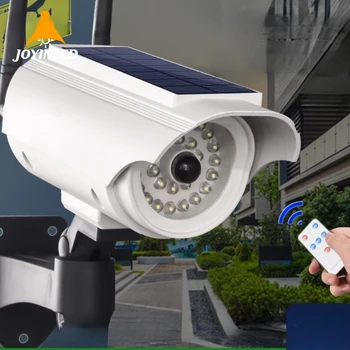 Emulációs napelemes kamera Kültéri CCTV megfigyelő szimulációs próbabábu kamera Otthoni biztonsági védelem golyó villogó LED fénnyel