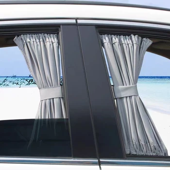 2db univerzális autófüggönyszövet napernyő UV elleni összecsukható ablak napernyő védelem hőszigetelő jármű védőburkolatok