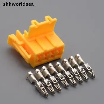 shhworldsea 5/30/100készletek 8pin 3.5mm automatikus műanyag elektromos huzal csatlakozó kábel csatlakozó 927366-1
