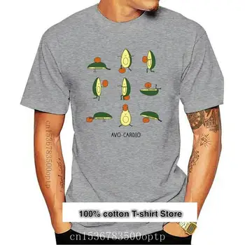 Camiseta con estampado de aguacate para mujer, ropa con estampado de fruta de dibujos animados, informal, a la moda