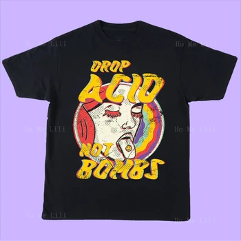 Pszichedelikus 70-es évekbeli vintage rövid ujjú hippi ihlette ing póló