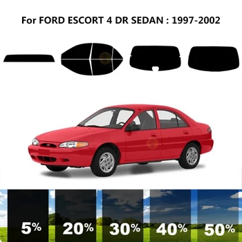 Előre vágott nanokerámia autó UV ablakfesték készlet autóipari ablakfólia a FORD ESCORT 4 DR SEDAN 1997-2002 számára