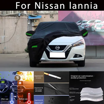 Nissan lannia kültéri védelem esetén Teljes autótakarók Hótakaró Napernyő vízálló Porálló külső Autó kiegészítők