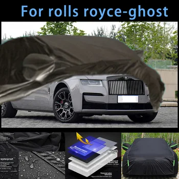 Rolls-Royce-Ghost kültéri védelemhez Teljes autótakarók Hótakaró Napernyő vízálló Porálló külső Autós kiegészítők